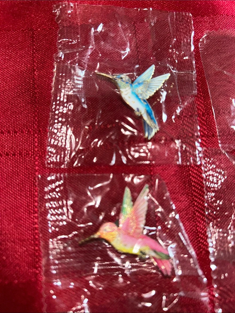 Hummingbird Enamel Charms - Multi-Color Bird Accessories